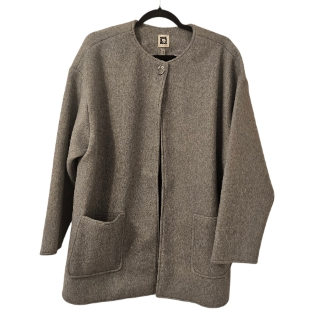 Grey Anne Klein Women's Coatigan